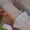 Pulsera Grande de Cristal y Jade Natural Hetian de Doble Capa con Cuentas de Transferencia Portátil Lujo Sencillo Versátil Pulsera para Mejor Amiga