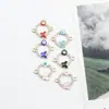 Al por mayor Estilo Coreano Especial Doble Colgante Ojo del Diablo Mariposa Aceite Goteando Aleación Collar Pulsera Colgante Joyería Accesorios DIY