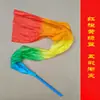 Cintas de seda de colores para danza con palos, serpentinas, baile cuadrado, bailando, seda ondeante, adulto, niño, cintas de colores, accesorios para reuniones deportivas, seda ondeante