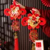 Nudo Chino Año Nuevo de la Cabra con el Carácter '' Decoraciones de Año Nuevo 2027 Adornos Colgantes Festivos para el Festival de Primavera Sala de Estar Decoración del Hogar Venta al por Mayor