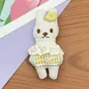 Estilo Floresta pequeno coelho tecido acessórios de cabelo fofo desenho animado coelho presilha de cabelo elástico de cabelo pingente de bolsa pequena boneca broche acessórios
