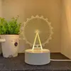 Pegamento de crema hecho a mano para niños DIY se puede insertar en la luz nocturna 3D eléctrica material PP biblioteca Lomi lindos adornos de escritorio juguetes