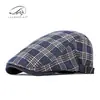 Gorra de Béisbol de Moda Estilo Coreano para Mujer, Boina Delgada Transpirable para Hombre de Primavera y Verano, Gorra Retro Británica Adelantada, Gorra de Artista, de Moda