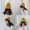Gorro de lana para mujer, otoño e invierno, para parejas, para todo tipo de combinaciones, para hombres y mujeres, estilo coreano, moderno, sencillo, de punto, cálido para estudiantes.