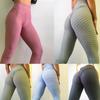 Amazon Sports Pantalones de Yoga Casuales de Fitness de Secado Rápido Estampado de Piña a Cuadros Levantamiento de Cadera Pantalones Burbuja para Mujer Jacquard Multicolor