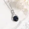 Venta Caliente Transfronteriza de Amazon Collar Simple de Lujo Ligero para Mujer Piedra Estrella Irregular de Alta Calidad con Forma de S Colgante de Gema de Color Europeo y Americano