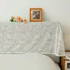 Capa de Poeira Renda Retrô Americana Capa de Cabeceira Francesa Cama de Madeira Mesa de Cabeceira Sofá Encosto Tecido Universal Decoração de Casa