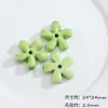 Flores coloridas de cerámica de cinco pétalos hechas a mano DIY materiales para decoración de joyas de collar pulsera accesorios