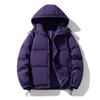 Casaco Acolchoado Simples de Algodão para Casal Casaco Acolchoado Casual Solto Jaqueta Quente Engrossada de Inverno Moda Masculina Estilo Coreano Versátil Traje Pão