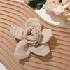 Estilo Bosque Retro de Gama Alta Tela Plisada Camelia DIY Hecho a Mano Hanfu Accesorio para el Cabello Broche Accesorios para Ropa