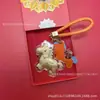 Chaveiro de Ouro Puro 999 do Ano do Cavalo com Certificado Caixa de Presente Bolsa Pingente Presente Corporativo Lembrança Atacado