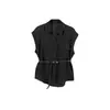 Moda Femenina Transfronteriza Más Vendida Camisa Texturizada de Solapa, Top Holgado Estilo Perezoso Yhbzw920275 Mezcla de Tencel