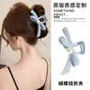 Grampo de cabelo elegante com laço para mulheres com cabelo grosso, grampo de tubarão grande acessório de cabelo