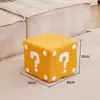 Colador Casero Taburete Pequeño Taburete para Cambiar Zapatos Taburete de Sofá para Sala de Estar Taburete Bajo de Dibujos Animados para Niños Banco Cuadrado Popular de Dados