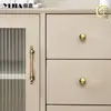 Maçaneta de Latão Estilo Francês Luxo Leve para Porta de Guarda-Roupa, Gabinete Simples de Entrada, Gabinete de TV, Gaveta, Armário, Gabinete de Vinho, Estante Maçaneta de Latão