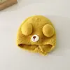 Gorro de Felpa Cálido de Otoño e Invierno para Bebés Niños y Niñas, Gorro de Lana Tejida a Prueba de Viento con Protección para los Oídos, Gorro Infantil