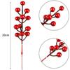 Flores Artificiais de Frutas Vermelhas, Fruta da Fortuna, Fruta de Azevinho, Enfeites para Guirlanda de Natal, Decorações de Frutas Vermelhas, 12 Cabeças de Flores Artificiais de Frutas Vermelhas