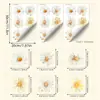 Adesivos de Parede Margarida em Aquarela Brup Estilo Ins Flores Minimalistas Branco Leite Decoração para Quarto Infantil Adesivos Br4717C