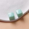 Aretes de Resina Cuadrados Estéreo Brillantes Color Caramelo Macaron de 14 mm Parche DIY Joyería Accesorios para Mujer Venta al por Mayor