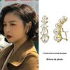Brincos de Estilo Semelhante da Cunhada para Mulheres, Brincos de Pérola com Design de Nicho, Novos Brincos da Moda 2023 com Elegante