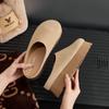 Zapatos Birkenstock de suela gruesa Cuero Genuino Invierno Lana Algodón Zapatos de Mujer con forro polar Zapatos Birkenstock de Altura Baja Engrosados Suaves y Cómodos