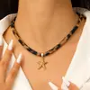 Bufanda de Seda con Estampado de Leopardo Cadena de Suéter con Perlas para Mujer, Lujo de Gama Alta Nicho Versátil Lazo Corazón Collar
