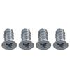 Tornillo para ventilador de chasis de computadora de escritorio, cabeza plana de ranura cruzada, cola plana autorroscante, negro blanco, tornillo para ventilador de refrigeración