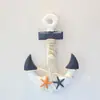 Estilo Mediterráneo Creativos Adornos de Ancla de Barco Decoraciones para Colgar en la Pared Artesanías de Pared Vintage Regalo Regalo Pequeños Adornos Colgantes