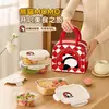 Xilekou Caja de Almuerzo de Vidrio Calentable en Microondas Caja Bento para Oficinistas, Contenedor Sellado de Grado Alimenticio para Conservar la Frescura