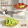 Prato de Frutas Padrão Geleira de Luxo Leve para Sala de Estar de Casa Mesa de Centro Prato Display de Frutas e Lanches Prato de Lanches e Doces de Alto Valor