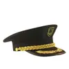 Fabricante Profesional de Sombreros de Ala Ancha, Logo Bordado Estampado en Caliente, Gorra de Marinero de Copa Plana, Gorra de Ferrocarril, Gorra de Piloto, Gorra de Capitán