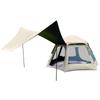 Tienda de campaña hexagonal automática para camping al aire libre en verano, con protección solar totalmente opaca y ventilada, recubierta de negro, resistente a la lluvia, para acampar durante la noche, transfronteriza