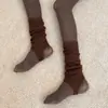 Meias de tricô para Outono e Inverno meias JK de pelo y2g hot girl cobertura de perna para todas as ocasiões meias para botas de neve coleção de meias lolita