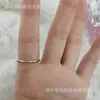 Anillo simple estilo Ins para mujer, juego de anillos anudados retorcidos apilables, anillo para dedo de comida, lujo ligero de nicho