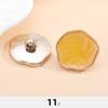 Botones de Plástico, Galvanoplastia Asimétrica, Abrigos de Lana para Mujer, Cortavientos, Abrigos, Estilo Pequeño Fragante a la Moda, Botones con Pie