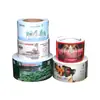 Rollos de pegatinas PET personalizados, permanentes e impermeables, adecuados para velas artesanales y etiquetas de empaque para mascotas