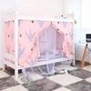 Cortina de Cama com Sombreado para Dormitório Mosquiteiro Integrado Dormitório Estudantil Cama Superior e Inferior Cama Alta e Baixa Cortina de Tecido Cama Solteira