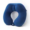 Fabricante Original Personalizado Almohada en Forma de U de Algodón PP de Cuatro Jorobas con Logo Imprimible Almohada de Viaje en Forma de U Almohada para el Cuello Regalo para Eventos