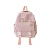 Mochila para mulheres ins fofa estilo coreano mochila de desenho animado estudante do ensino fundamental estudante do ensino médio estudante do ensino fundamental mochila proteção da coluna bolsa de ombro dupla