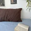 1 Fronha 100% Algodão Estilo Floral Fresco Cor Sólida Tamanho Padrão Único Fronha para Quarto de Estudante Roupa de Cama