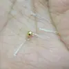 Aretes Transparente Ecológicos Personalizados Accesorios de Joyería DIY Aretes Planos de Resina Tachuelas para Cuidado del Agujero de la Oreja