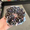 Scrunchie floral fresco estilo floresta, simples e único, elástico de cabelo versátil, durável e não danifica, elástico para cabelo, acessório de cabelo