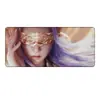 Yunxiao Alfombrilla de Ratón Extra Grande Diosa China Anime Oficina Teclado de Computadora Pad Gaming Gruesa Borde Bloqueado de Escritorio Almohadilla de Goma