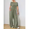 Conjunto de Dos Piezas de Ropa de Casa Relajada para Mujer de Venta Caliente Transfronteriza 2026, Estilo Suave y Acogedor, Diseño de Moda Irregular