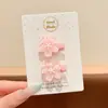 Pinzas para el pelo dulces y lindas para niños, accesorios para el pelo de dibujos animados con lazo para niñas, pinzas versátiles para el flequillo lateral para niñas pequeñas