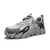 Zapatos Casuales de Hombre Talla Grande para Exteriores con Bloques de Color de Moda Otoño/Invierno Suela Gruesa Antideslizantes Deportivos Zapatos de Papá Parte Superior de Cuero Zapatos de Moda para Viajar