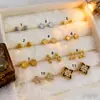 Pendientes de Zirconia de Alta Gama para Mujer, Diseño de Lujo Ligero, Pendientes Exquisitos Versátiles, Pendientes de Moda para el Día a Día