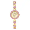 Reloj de cuarzo de lujo de alta calidad para mujer, reloj de pulsera redondo moderno y a la moda, adecuado como accesorio o regalo