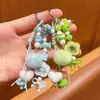 Colgante de Cadena para Teléfono Móvil con Perlas y Bola de Pelo Hecho a Mano DIY Lindo Colgante de Llavero de Coche Ins Accesorios de Muñeca para Bolso