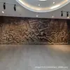 Gran Mural de Bronce en Relieve con Personajes Folclóricos del Ejército Rojo, Muro Cultural para el Campus de la Gran Muralla, Muro Cultural con Placa de Medicina Tradicional China